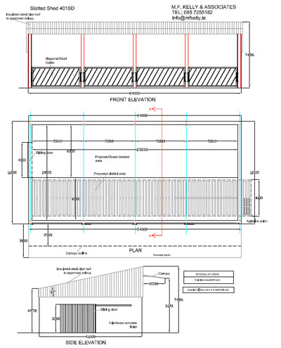 Slatted Shed Plans - Services - M.F. Kelly &amp; Associates ...