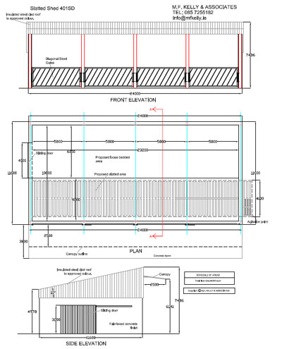 Slatted Shed Plans - Services - M.F. Kelly &amp; Associates - Mullingar ...