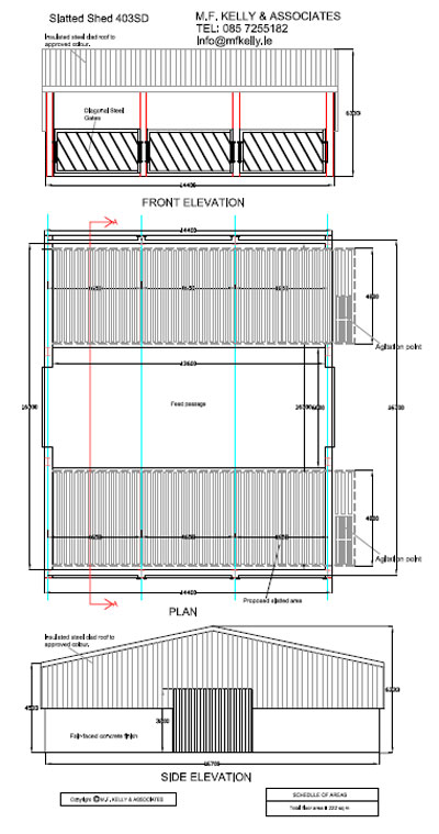 Slatted Shed Plans - Services - M.F. Kelly &amp; Associates - Mullingar ...