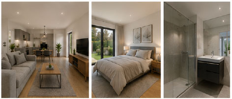 45sqm Exempted House Interior in Back Garden