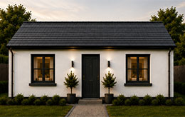 Sample 002 one bedroom 45sqm Exempted House in Back Garden
