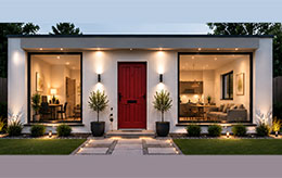 Sample 008 one office and one bedroom 45sqm house