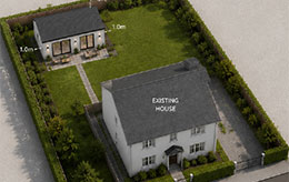 Sample 012 One bedroom 45sqm house with 3D A Roof